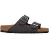 Birkenstock® Arizona Velvet Gray Calzata Stretta Donna