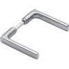 HOPPE Coppia di spille Dallas, senza rosette, in acciaio inox opaco