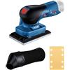 Bosch Professional 12V System Levigatrice orbitale a batteria GSS 12V-13 (compatibile con sistema di aspirazione della polvere Click & Clean Bosch, incl. 1 foglio abrasivo, sacco raccoglipolvere)