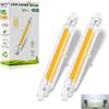 Dvnoua R7S LED 78mm Dimmerabile 10W, Equivalente a 100W Lampada Alogena, Bianco Freddo 6000K 1000LM, Nessun Sfarfallio, Illuminazione Fascio 360°, 2 Pezzi