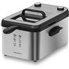 Cecotec Friggitrice Elettrica CleanFry 3000 Full INOX. Friggitrice da 3 litri, Filtro OilCleaner, 2400 W, Vasca, Cestello per Friggere, Lavabile in Lavastoviglie, 30 Minuti e Vasca in Acciaio