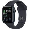 Apple Watch SE (2ª gen.) (GPS, 40mm) Smartwatch con cassa in alluminio color mezzanotte con Cinturino Sport color mezzanotte - Regular. Fitness tracker, monitoraggio del sonno, Rilevamento incidenti