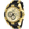 Invicta Bolt - Orologio da Uomo in Acciaio Inossidabile con Movimento al Quarzo - 52 mm, Oro/Nero