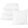 Cuscini Fiber Set 4 imbottiture Cuscini 45 x 45 cm morbida e soffice made in Italy