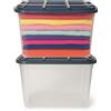 Contenitori plastica da 59 litri per biancheria - 2
