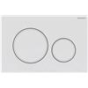Geberit - Geberit placca doppio comando bianco opaco Sigma 20 per cassetta di scarico WC 115882011