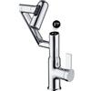 GEOATON Rubinetto di temperatura intelligente, maniglia singola - Rubinetto per lavello da bagno e rubinetti da cucina (cromato)