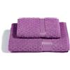 Caleffi - Set Asciugamani Bagno Viso e Bidet Morbida Spugna 100% Cotone Jacquard, 1 Asciugamano Viso 60x110 cm + 1 Asciugamano Bidet Ospite 40x60 cm Assorbenti Resistenti a Lavaggi Frequenti, Durevoli