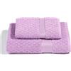 Caleffi - Set Asciugamani Bagno Viso e Bidet Morbida Spugna 100% Cotone Jacquard, 1 Asciugamano Viso 60x110 cm + 1 Asciugamano Bidet Ospite 40x60 cm Assorbenti Resistenti a Lavaggi Frequenti, Durevoli