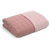 Caleffi - Copriletto Trapuntato Primaverile per letto Singolo - MODERN colore Rosa Tinta Unita in Microfibra