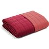 Caleffi - Copriletto Trapuntato Primaverile per letto Singolo - MODERN colore Rosso Tinta Unita in Microfibra