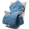 CALEFFI Scaldotto - Plaid Divano e Letto 130x170 cm Morbida Microfibra Calda Avvolgente, Copridivano e Copriletto Trapuntato Artigianale e Lavabile, Coperta Copri Divano e Copri Letto Ottimo Comfort