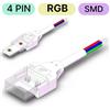 Tuya Connettore Impermeabile per LED RGB SMD a 4 pin da Striscia ad Alimentazione