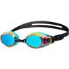 Arena Zoom X-Fit Mirror Occhialini Nuoto Unisex Adulto, Occhialini Piscina con Ampie Lenti, Protezione UV, Ponte Nasale Regolabile, Guarnizioni in Silicone, Lenti con Trattamento Anti-Appannamento