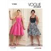 Vogue Patterns V1884A5 Abito da donna, A5 (6-8-10-12-14)
