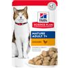 Hill's Mature Adult 7+ cibo umido con pollo per gatto (bustine) 1 confezione (12 x 85 g)