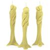 NKlaus - 3x cera d'api Stella dell'amore - candela gialla - candela rituale fatta a mano 36352