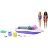 Barbie (TG. Piccolo) Barbie - Playset Sirene con 2 bambole Malibu e Brooklyn e barca lu
