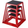 VEVOR Box Pliometrico 4 Pezzi 305/458/609/762 mm Piattaforma Pliometrica Carico 227 kg, Jump Box per Allenamento Fitness Crossfit per Salto Pliometrico Push-up Palestra, Scatola per Salti Pliometrici