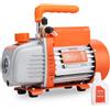 VEVOR Pompa a Vuoto per Refrigerazione Aria Condizionata 150W Pompa a Vuoto Monostadio 100L/min, Pompa Vuoto 5Pa Velocità 1440 giri/min per Auto Riparazione HVAC Manutenzione Degassificazione Resina