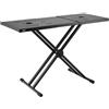 VEVOR Tavolo per DJ Supporto Portatile per Laptop Controller DJ, Supporto per DJ Set, Altezza Regolabile, Supporto per Tastiera Tavolo Pieghevole a Doppia X, Supporto DJ 820-1095) x 465 mm