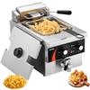 VEVOR Friggitrice Professionale Elettrica da Piano 3000W con Cestello 8,5 L