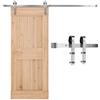 VEVOR Kit Ferramenta per Porta Scorrevole da Fienile 2011 mm, Capacità 150 kg, Compatibile con Larghezza 914-1016 mm e Spessore 34,9-44,45 mm, Binario Resistente Rullo a Forma J, Argento