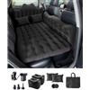 VEVOR Materasso ad Aria per Auto, Materasso Gonfiabile Sedile Posteriore dell'Auto, Letti da Viaggio Floccati Portatile con Pompa dell'Aria, 2 Cuscini, Ugello, Borsa Trasporto, Nero