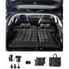 VEVOR Materasso ad Aria per Auto Floccato e Ispessito, Materasso Gonfiabile da Campeggio, Letto Dormire Portatile da Viaggio con Pompa dell'Aria, 2 Cuscini, Ugello, Borsa Trasporto, Nero
