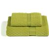 Caleffi - Set Asciugamani Bagno Viso e Bidet Morbida Spugna 100% Cotone Jacquard, 1 Asciugamano Viso 60x110 cm + 1 Asciugamano Bidet Ospite 40x60 cm Assorbenti Resistenti a Lavaggi Frequenti, Durevoli