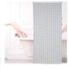 Relaxdays Tenda a Rullo per Doccia, 120 x 240 cm, Tendina Semitrasparente per Vasca da Bagno Idrorepellente, Bianco Nero, 120 x 240