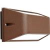 Shot Applique led da parete colore corten mod. Lagos