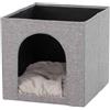 Trixie 44087 Cuccia da scaffale Ella, da 33 x 33 x 37 cm, di Colore Grigio