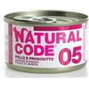 Natural Code per Gatto da 85g Gusto 05 - Pollo e Prosciutto