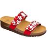 SCHOLL SHOES Alicia 2 Straps Microfibra+Perline Donna Rosso/Bianco 36 Dr.scholl