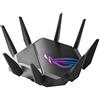 ASUS ROG Rapture GT-AXE11000 Tri Band WiFi 6E Router Gaming estendibile con Mobile Tethering, alternativa ai Router 4G 5G, 2.5G WAN/LAN Ethernet, Game Boost, Sicurezza di Rete per Tutti Dispositivi
