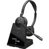Jabra Engage 75 SE Stereo Wireless Headset Chiamate professionali, sicurezza DECT, da USB-C a USB-A, microfono avanzato a cancellazione di rumore, comfort per tutto il giorno include base, cavi - Nero