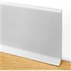 QWORK® 5m Battiscopa adesivo flessibile - Battiscopa pvc -10 cm x 12 mm - Stile minimalista - Grigio