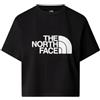 THE NORTH FACE NF0A8A6HJK3 W S/S Easy Relaxed Cropped Tee T-Shirt Donna TNF Black Taglia S