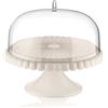 Guzzini - Tiffany, Alzata con Campana Piccola, Tortiera con Coperchio - Bianco Latte, Ø 30 xh 27 cm - 199401156