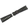 Corfam® Cinturino Rally Classico 22Mm Nero Corfam® Per Heuer Monaco Vintage O TAG Heuer