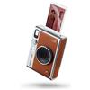 instax Fujifilm instax mini Evo Brown - Fotocamera Ibrida a Sviluppo Istantaneo, Stampante per Smartphone, Design Analogico, 100 Combinazioni di Effetti, Dimensioni Stampa 86 mm x 54