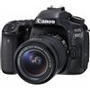 Canon EOS 80D Kit Fotocamera Reflex Digitale da 24.2 Megapixel con Obiettivo EF-S 18-55 mm IS STM, Nero/Antracite [Versione EU]