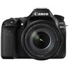 Canon EOS 80D Kit Fotocamera Reflex Digitale, 24.2 Megapixel, con Obiettivo EF-S 18-135 mm, f/3.5-5.6 IS U, Nero [Versione EU]