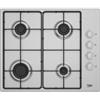 Beko PRONTA CONSEGNA - SPEDIZIONE IMMEDIATA Piano Cottura da Incasso a Gas 60 cm 4 Fuochi Comandi Laterali Griglie Smaltate Acciaio Inox Beko HIGG641C3SX - HIGG 641C3 SX - Sostituisce il modello HIZG64120SX