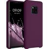 kwmobile Cover per Huawei Mate 20 Pro Custodia - Back Case per Smartphone in Silicone TPU - Protezione Gommata - viola bordeaux
