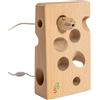 SCHMETTERLINE® Gioco da Infilare in Legno Extra Large - Abilità Motoria Montessori per Bambini dai 2 Anni - Formaggio da Infilare in Legno di Faggio Naturale