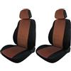 Cora manufacturing Coprisedili anteriori Fast&Smart tg. grande tess. misto cotone pois arancio/nero