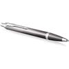 PARKER Penna a sfera Parker IM Writing Rituals, finitura grigia con sfumatura, puntale cromato, punta media, inchiostro blu, confezione regalo