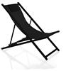 VERDELOOK | Sdraio Pieghevole in Metallo Nero 101x63x86cm, Serie Infinity, Arredo Giardino e Terrazzi